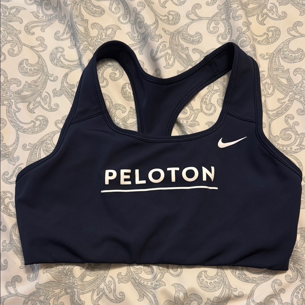 Peloton Blue Sports Bra Athletic Performance